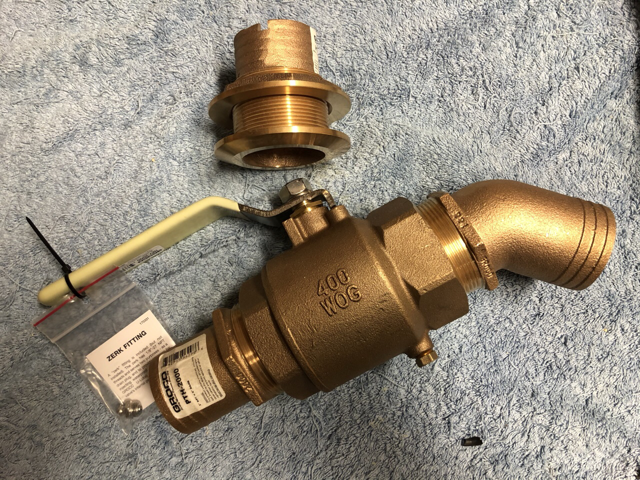 The exhaust shut off valve.