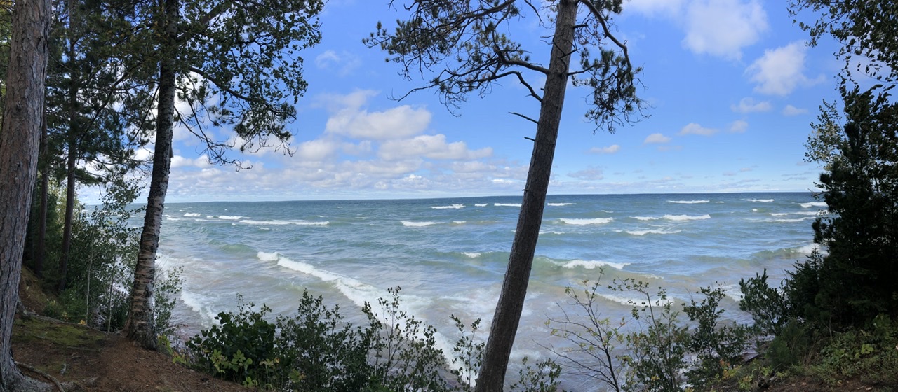 Lake Superior on the North side of the Keweenaw Peninsula.