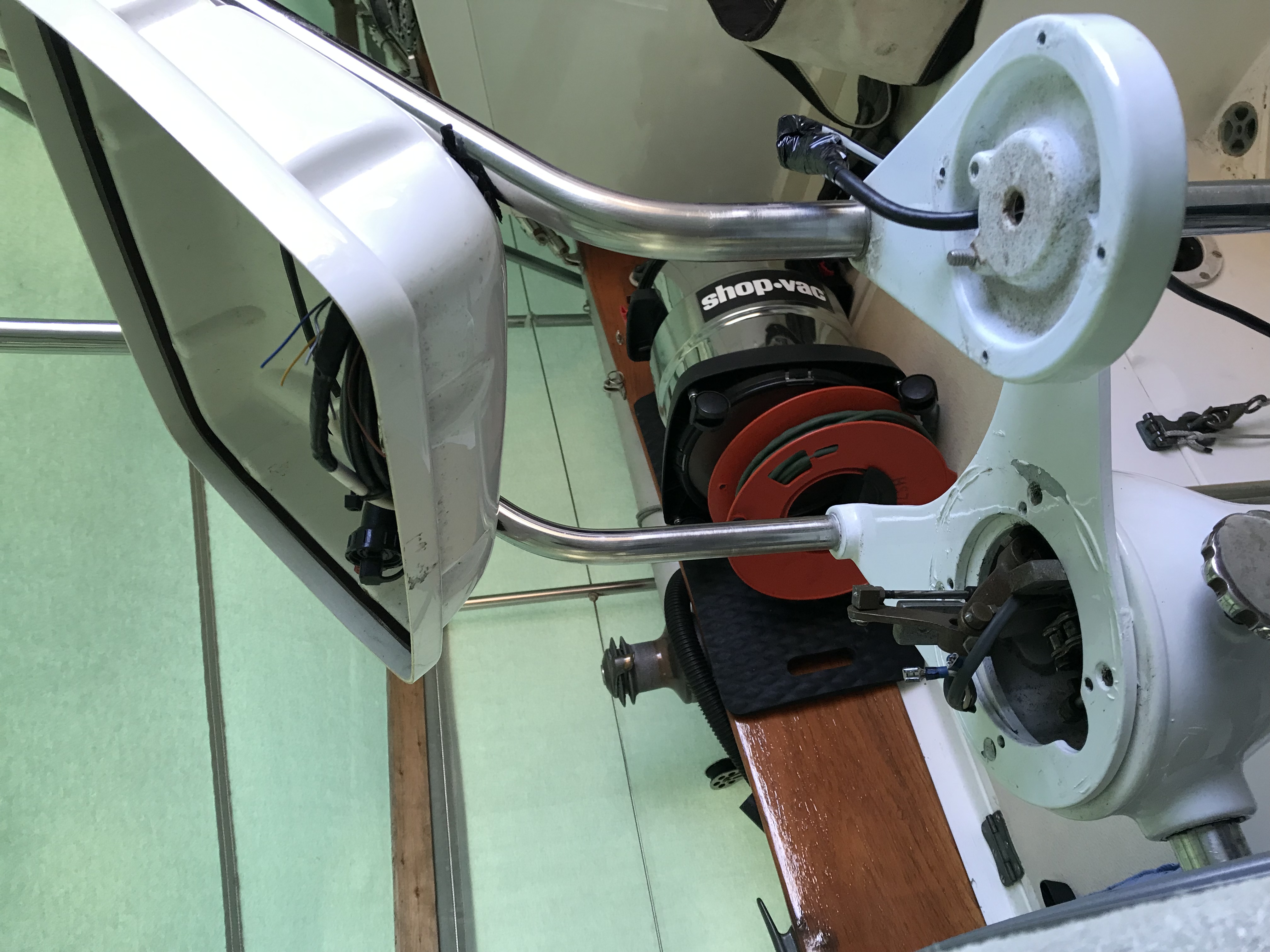 Old components being removed.