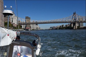 7.5 knts past the Queensboro Bridge