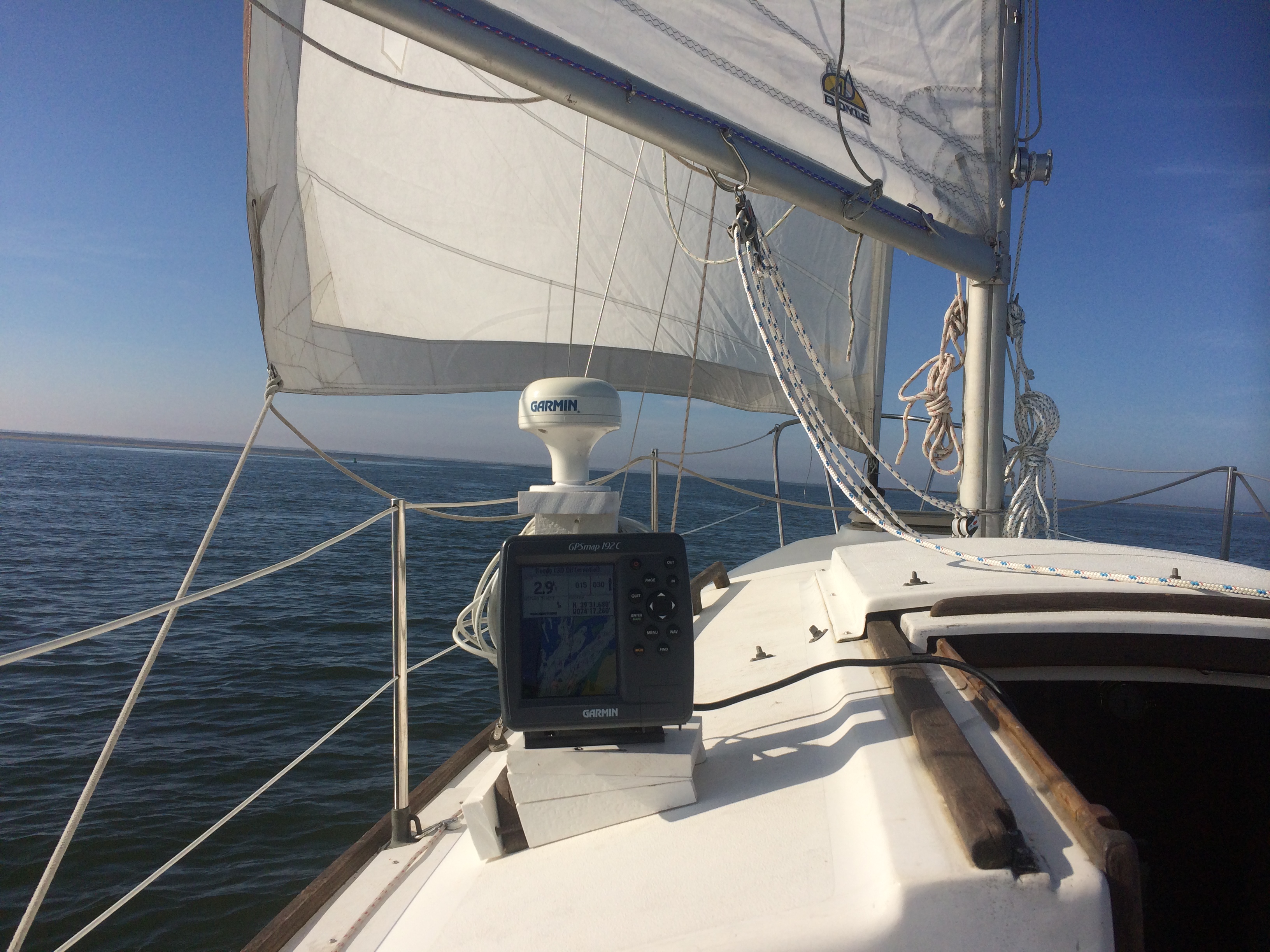 GPS bracket (clamp on) &amp; first sail of 2015