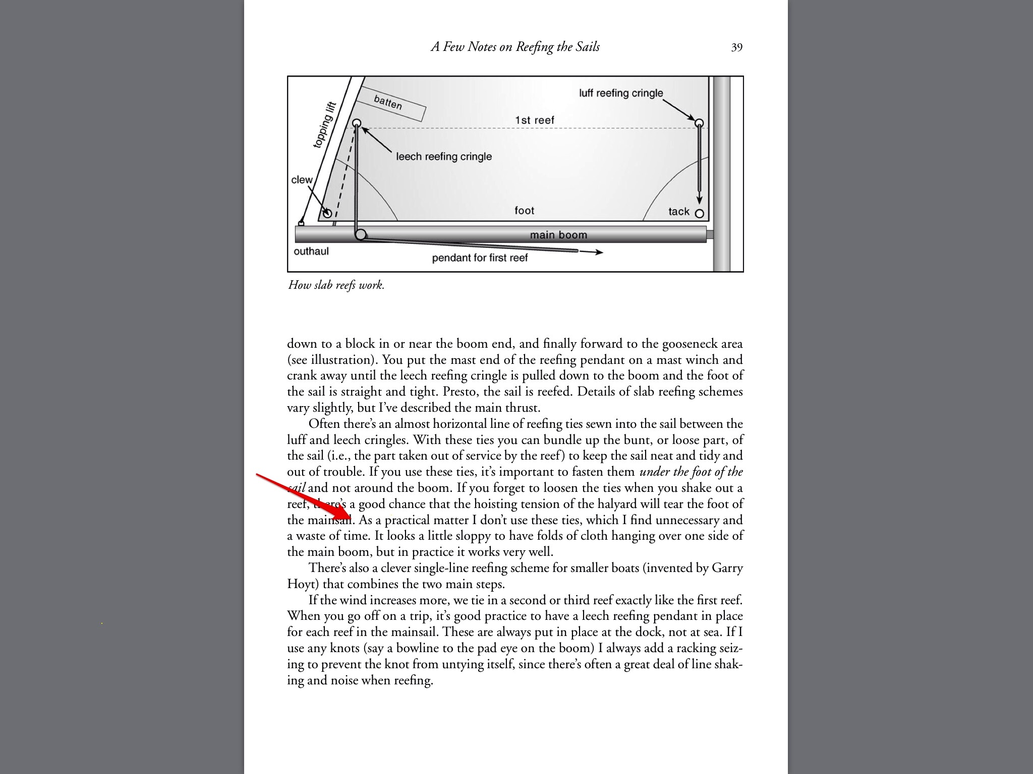 &quot;How To Sail Around The World&quot; by Hal Roth. Page 39.