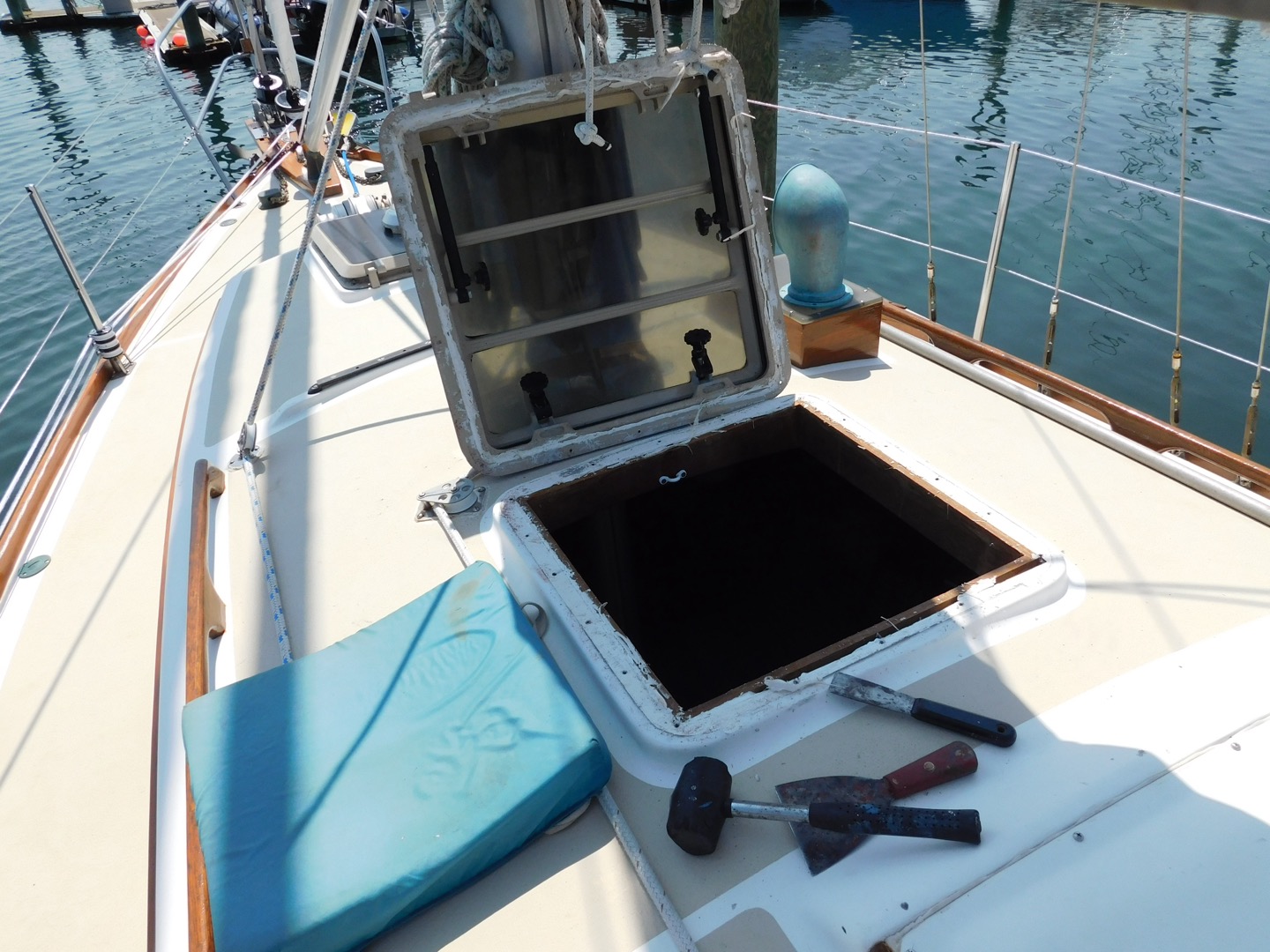 Hatch removed