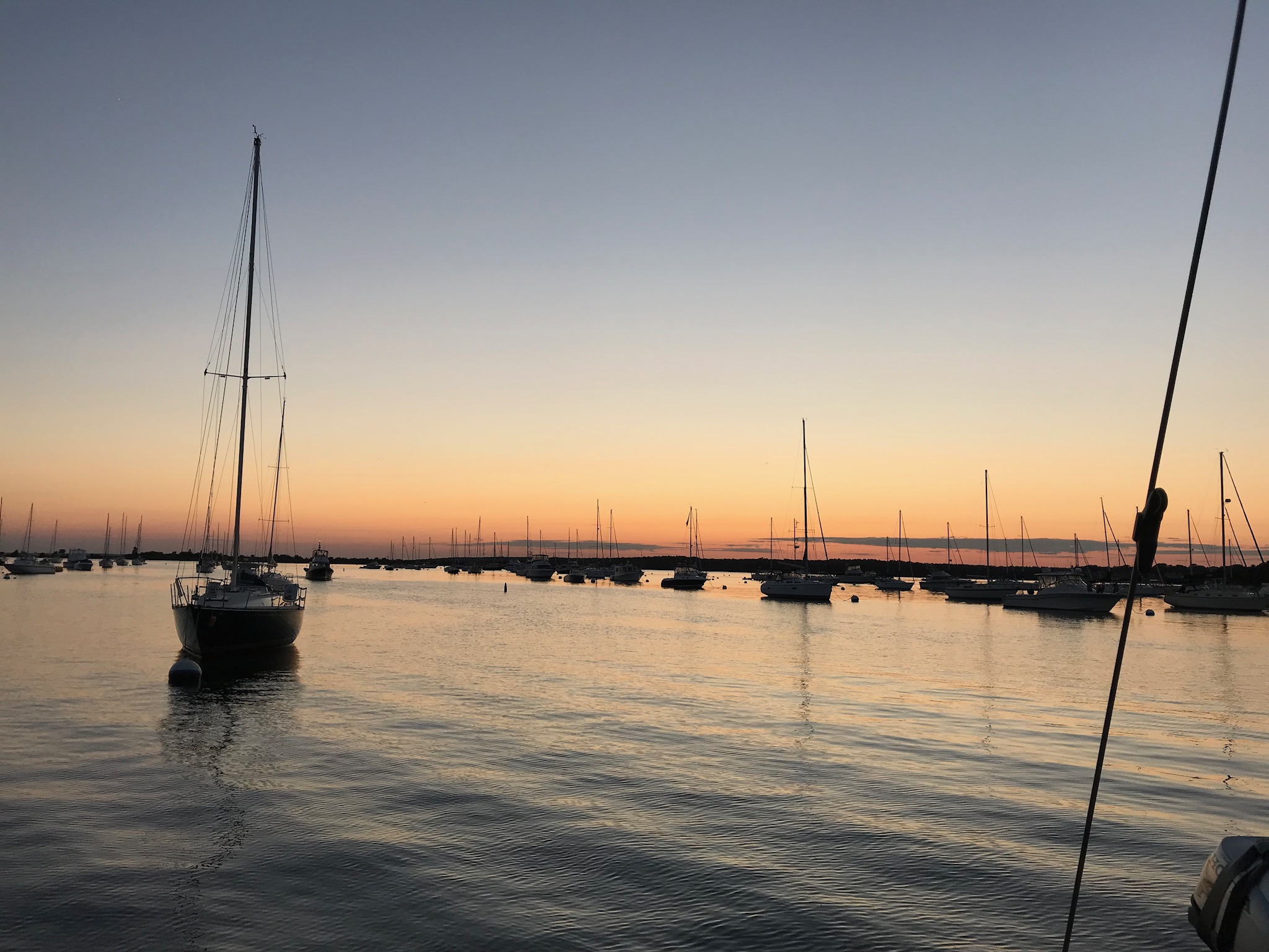 Sunset viewed from Red Brook Harbor