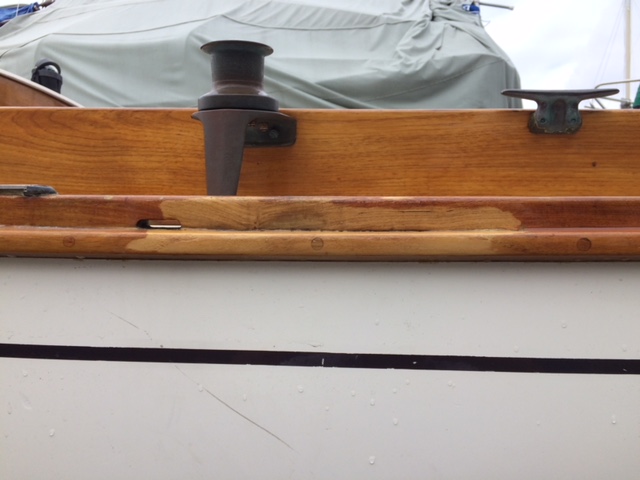 Mismatched teak toerail repair.JPG