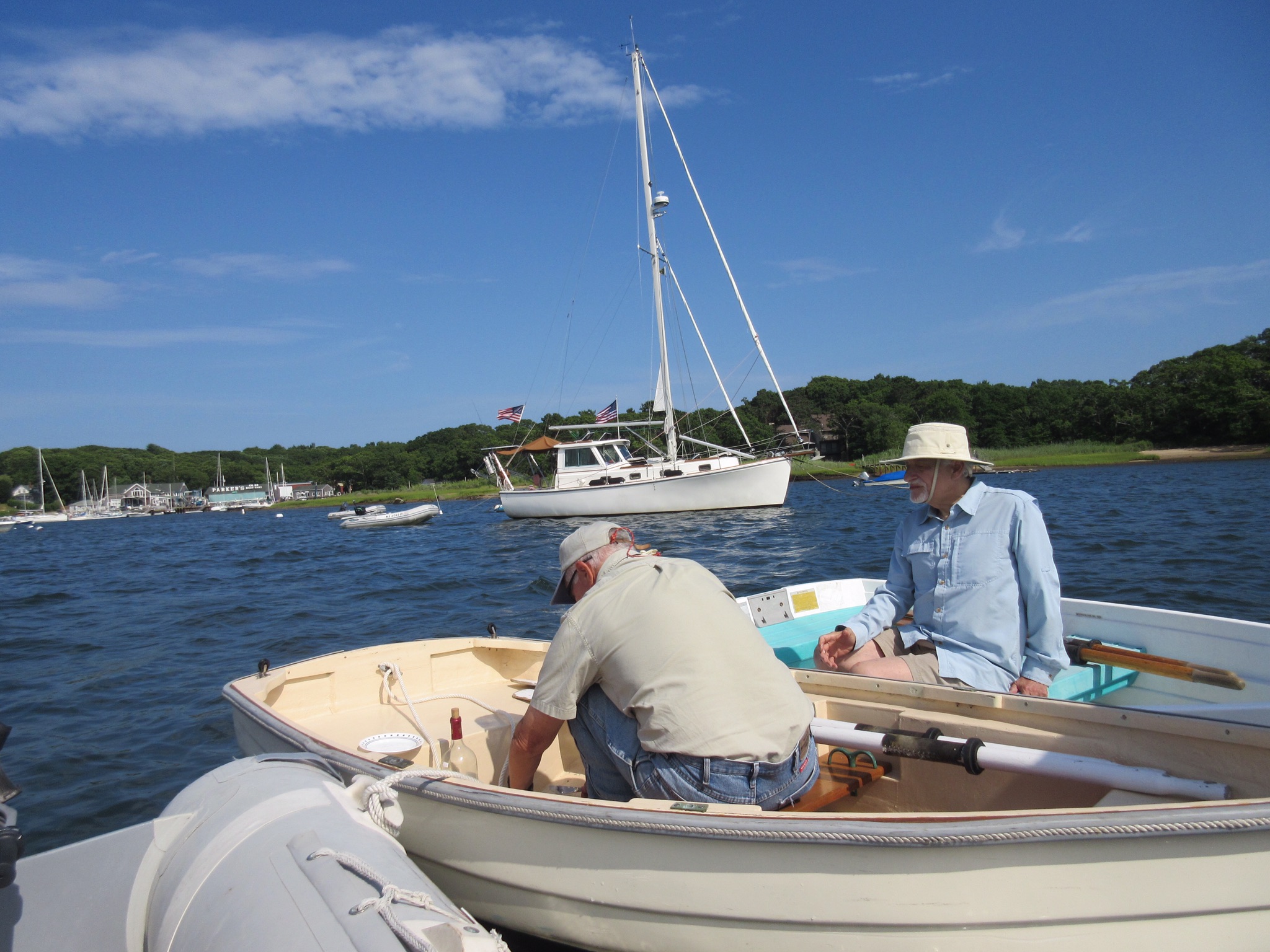 14 Jul 2018.  Jean Nuss and Joe Myerson, Red Brook Harbor.