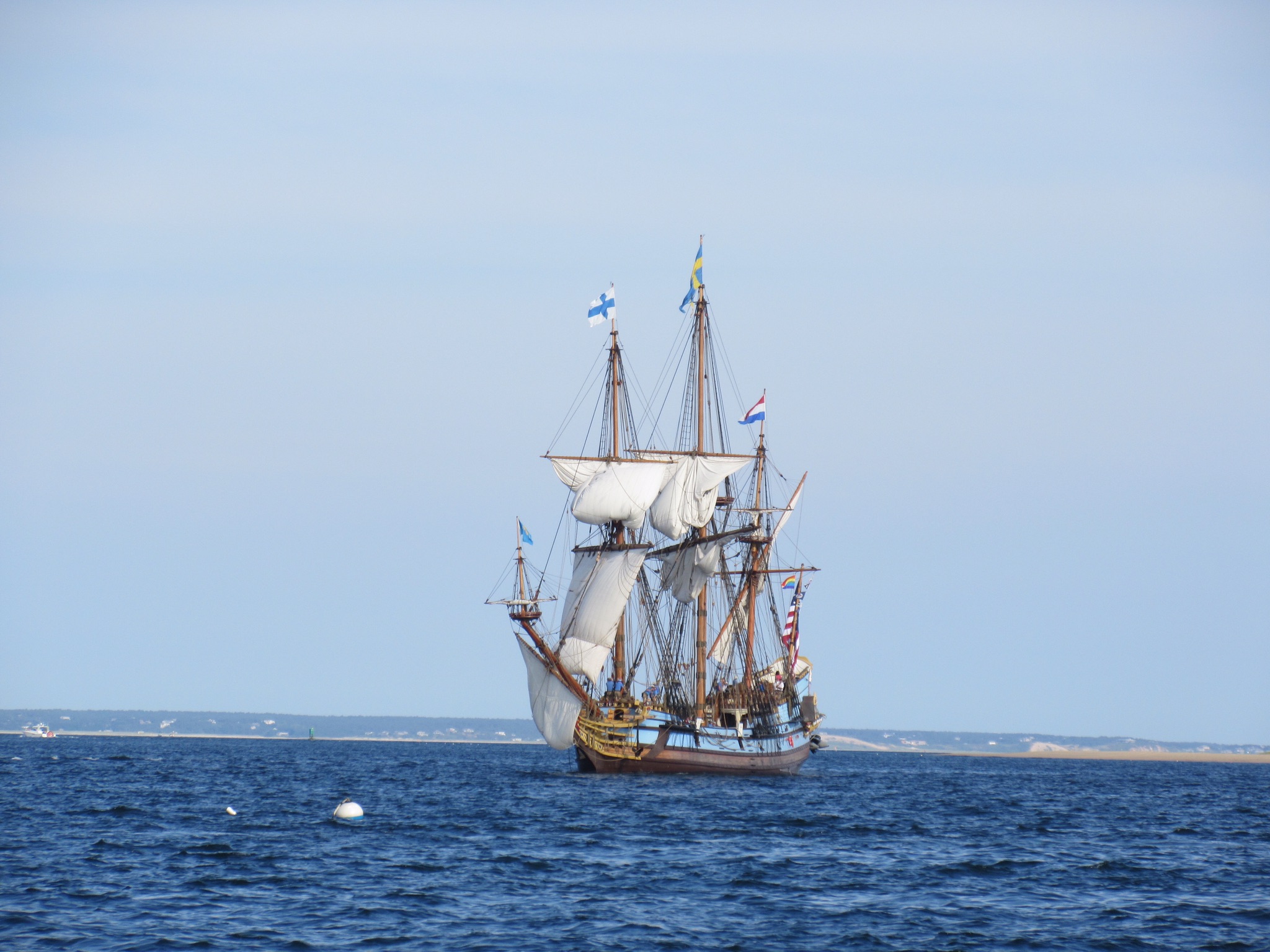 15 Jul 2018.  Kalmar Nyckel, Provincetown Harbor, MA.