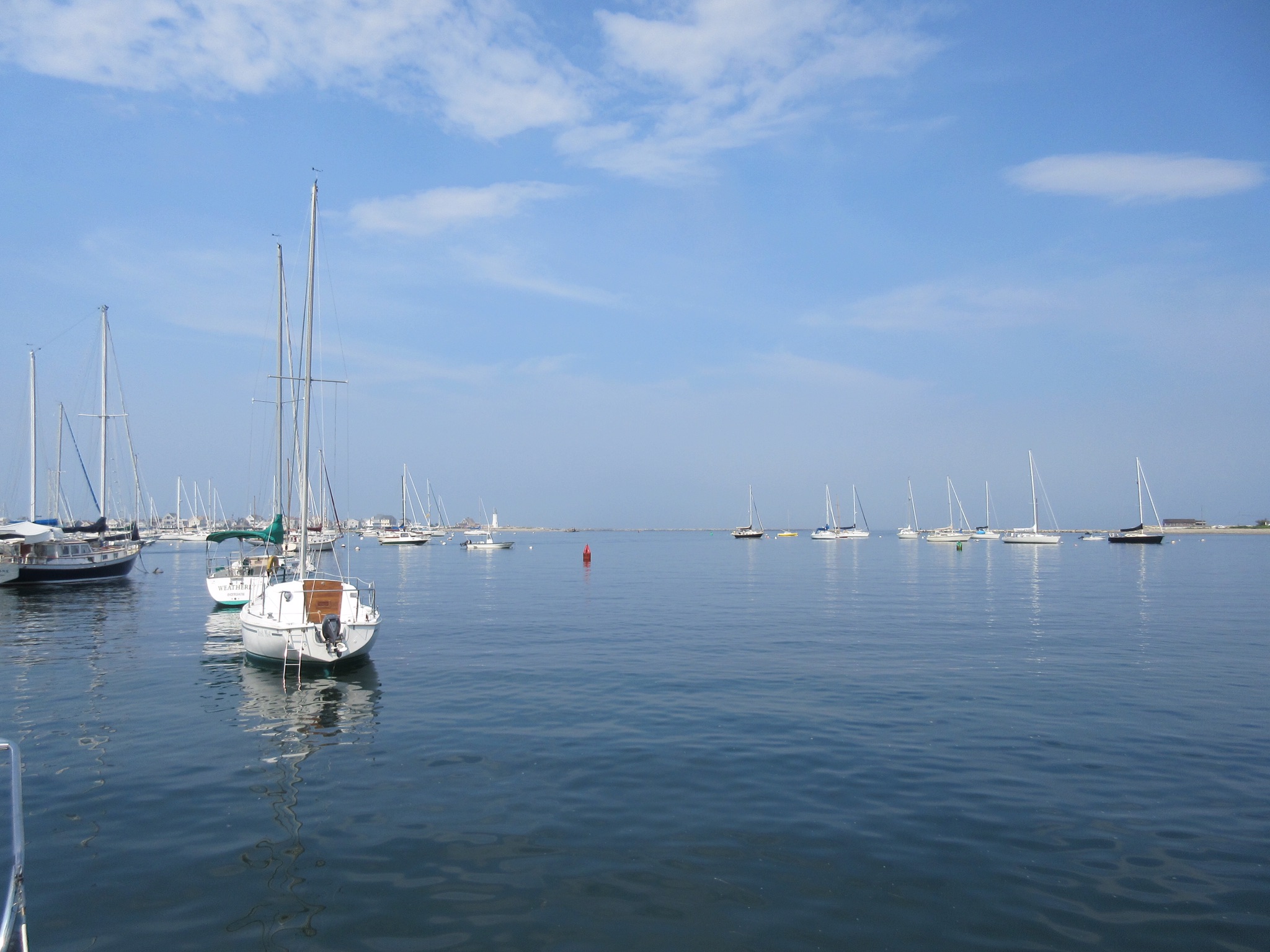 4 PM and the fog has finally lifted in Scituate Harbor, MA