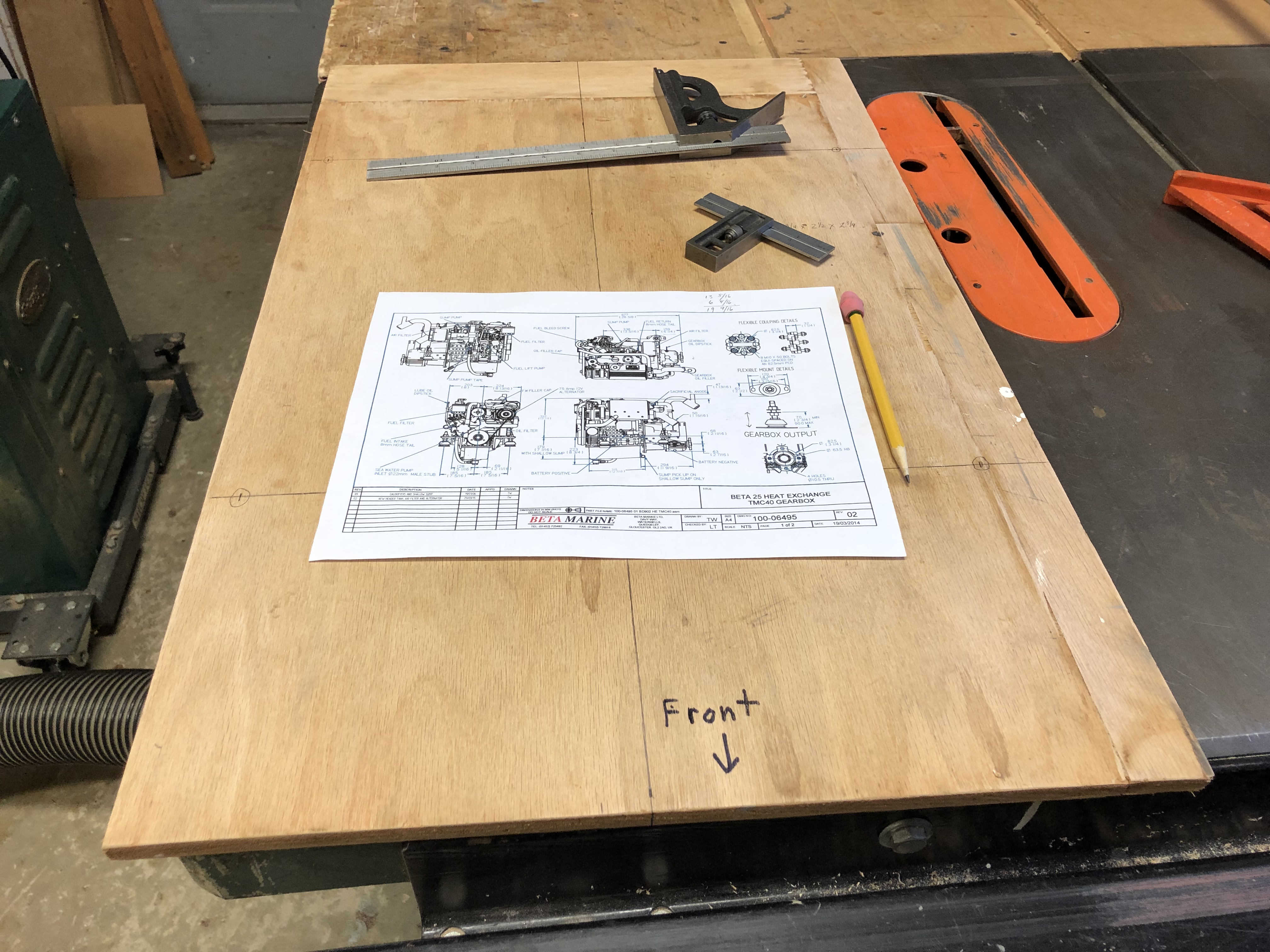 Laying out the engine template.