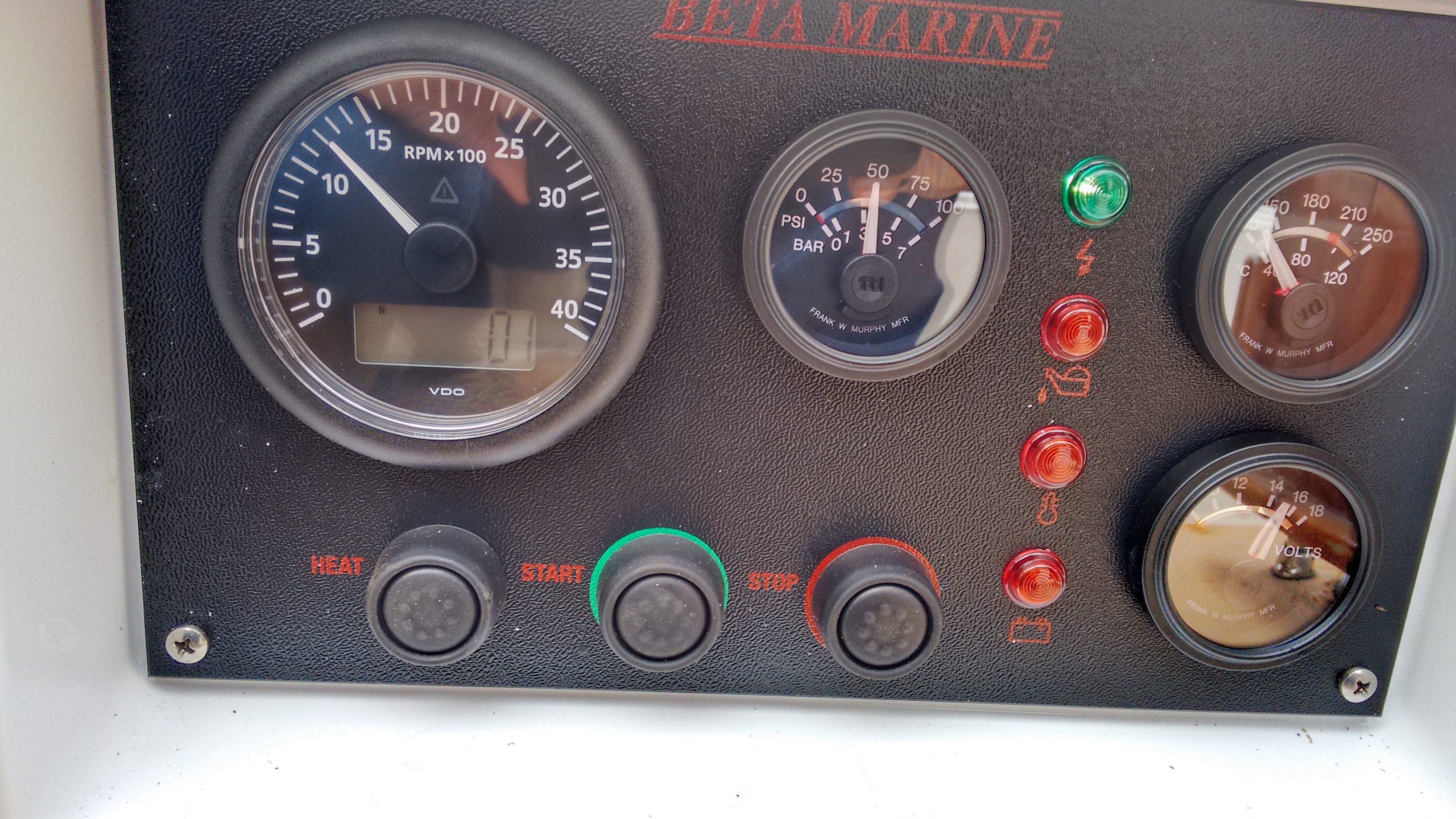 The new control panel
