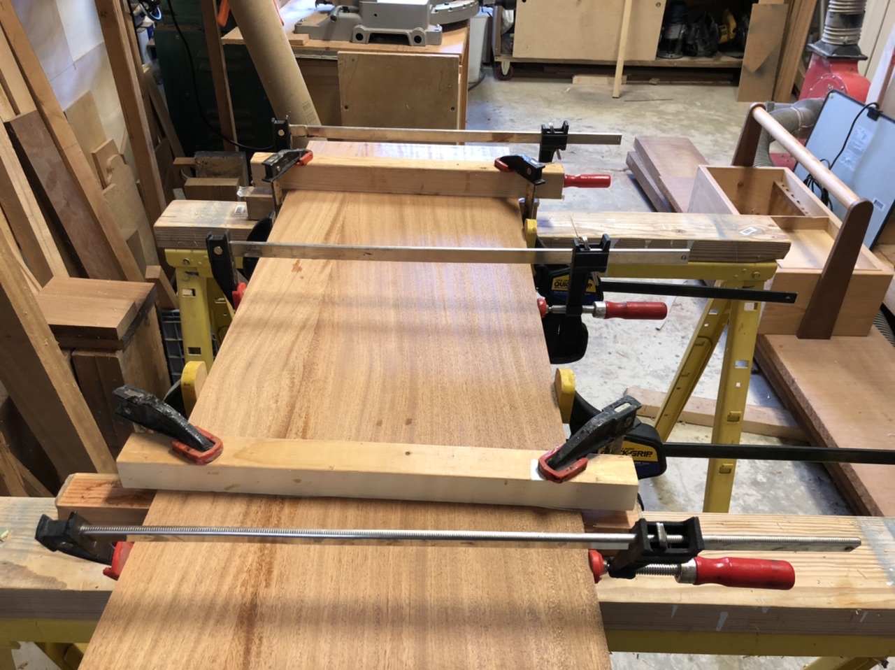The panels are glued up.