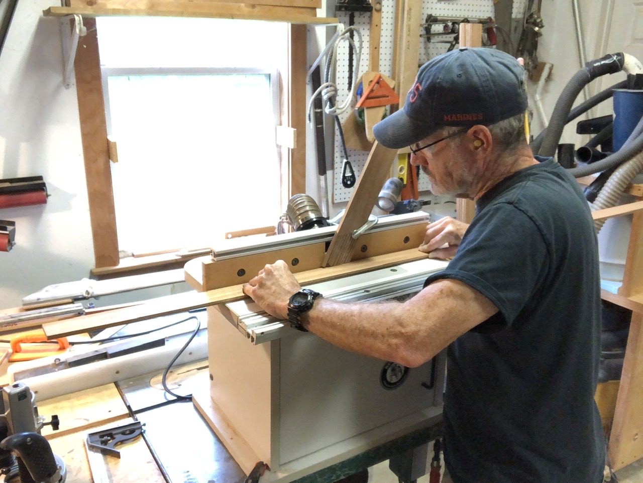 I cut the V grooves on a simple bench top router table. If I had the space for a full size table I’d have one. But I have used this one for about 12 years and it has performed well.