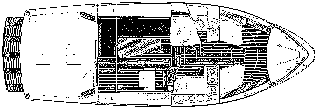 Cape Dory 28 deck plan